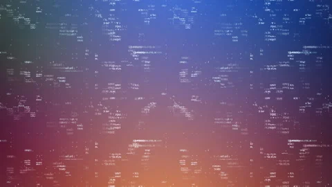 Network of digital binary data code Stock Footage 246709209
