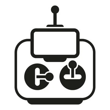 Network digital map drone icon flat vector. Aerial secure view Stockillustratie
