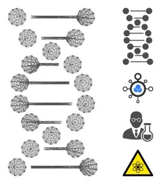 Network DNA Vector Mesh Stock Illustration