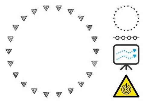 Network Dotted Circle Vector Mesh Ilustración de archivo