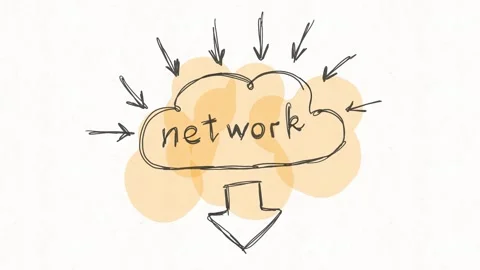 Network Download and Data Transfer Animation Video stock 341802282