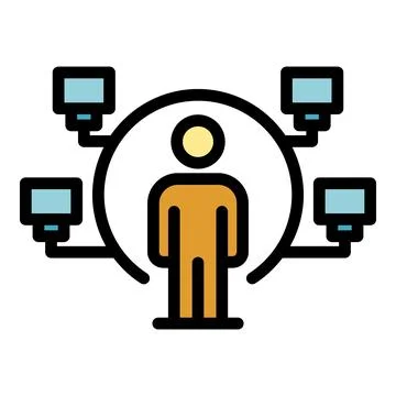 Network education icon vector flat Stock Illustration