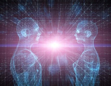 Network electronic technology, artificial intelligence system and data Stockillustratie