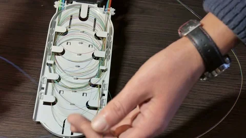 Network engineer working Stock Footage 69878706