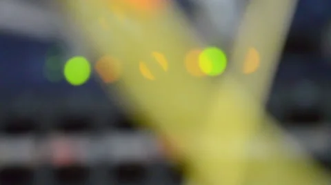 Network equipment out of focus, bokeh effect Stock Footage 44075964