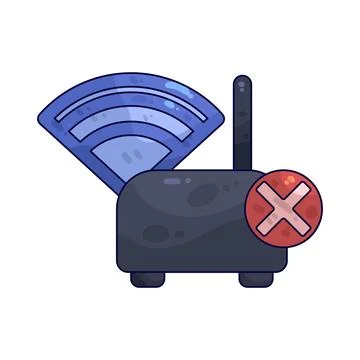 Network error illustration 스톡 일러스트