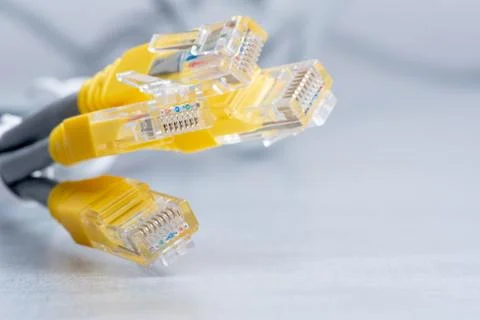 Network ethernet network cables Stock Photos