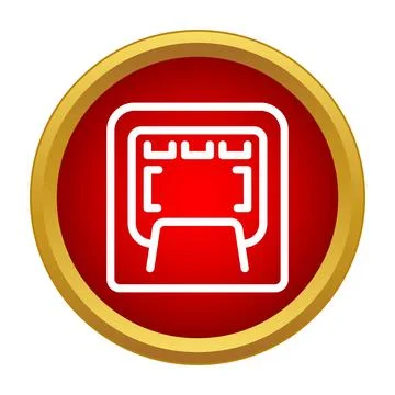 Network ethernet port connector line internet icon Stock Illustration