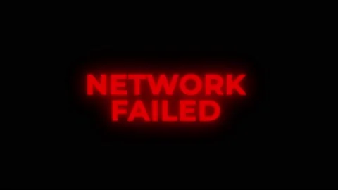 Network Failed Red Warning Error Alert Computer Virus alert Hacking Message With Stock Footage 219068683