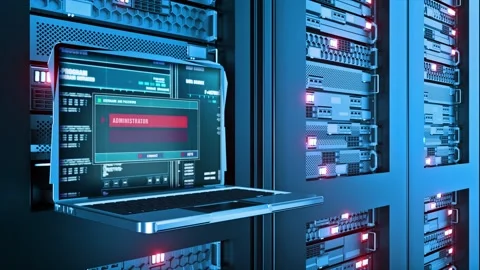 Network Failed Warning Error Alert Text on Computer Screen Stock Footage 211115241