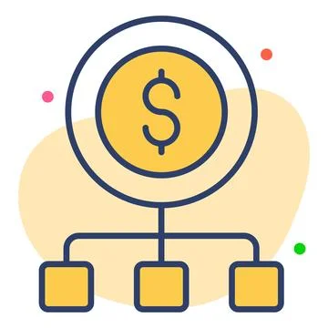 Network Finance Related Vector Line Icon. Editable Stroke Pixel Perfect. Stock Illustration