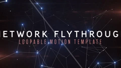 After Effects Template: Network Flythrough Loop #146011978
