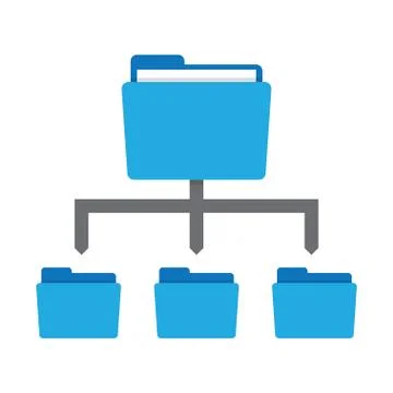 Network folder icon Stock Illustration