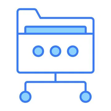 Network folder icon modern illustration Stock Illustration