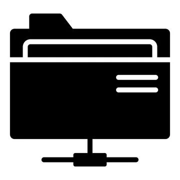 Network folder Icon. User interface Vector Illustration, As a Simple Vector.. Stock Illustration