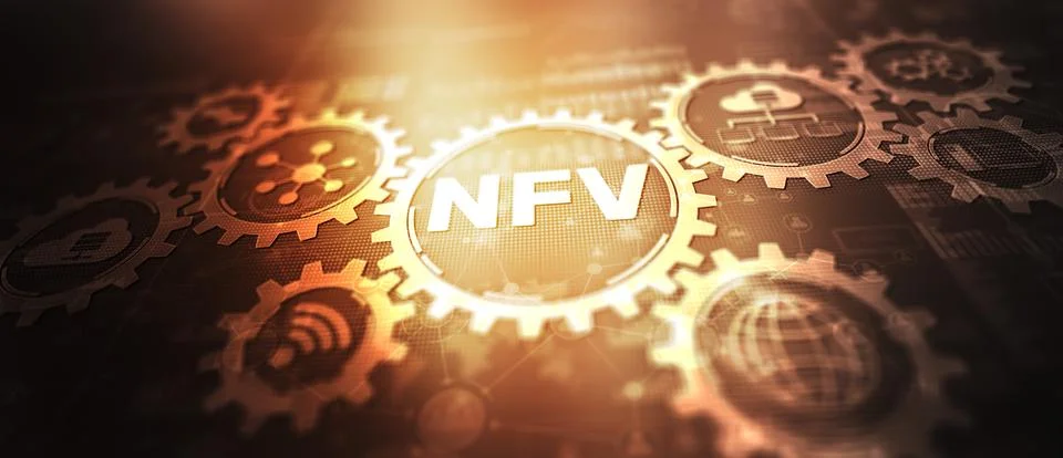 Network functions virtualization. NTV Technology cloud concept Stock Illustration