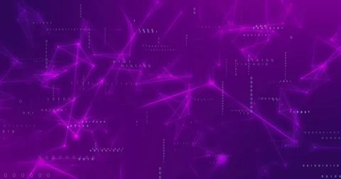 Network glowing and densifying after initial node pulses, forming triangular Video stock 320896333