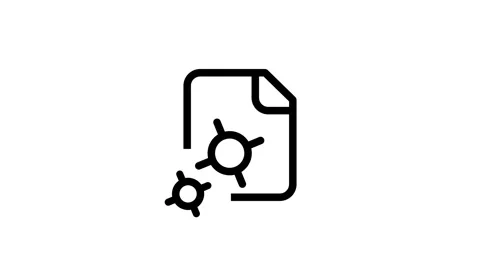 Network Graph Document Icon Stock Footage 335591688