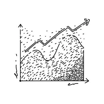 Network graph sketch hand drawn vector イラスト素材