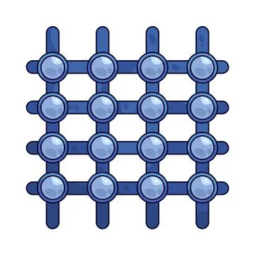 Network grid illustration Ilustração Stock
