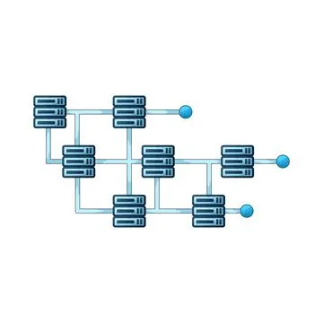 Network grid illustration Stockillustratie