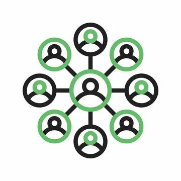 Network Group icon vector image. Stock Illustration