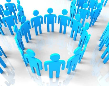 Network Groups Meaning Global Communications And Together Illustrazione stock