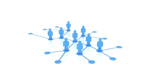 Network Growing Concept 3d Animation. HD 1080. Alpha Matte. Stock Footage 59839321