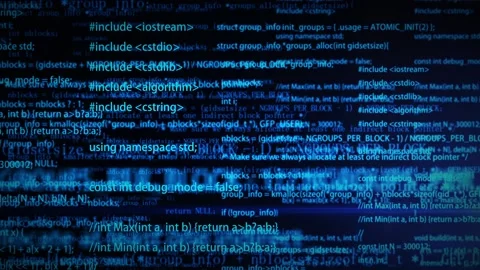 Network hacker program code Stock Footage 166682536