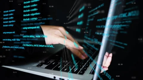 Network hackers steal computer system data Stock Footage 167051285