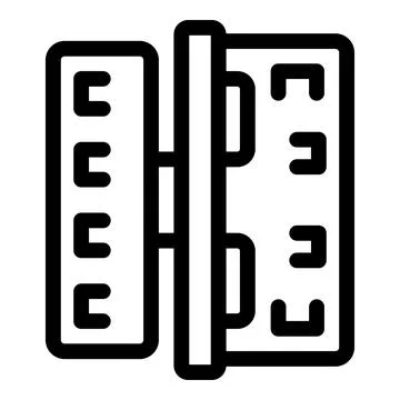 Network hardware patch panel cable management and server rack being connected Illustrazione stock