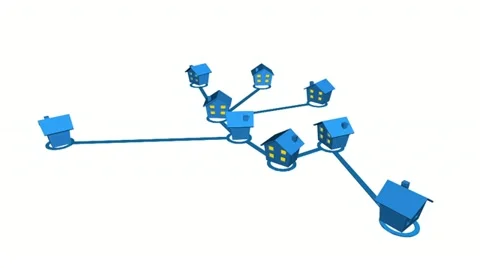 Network home Stock Footage 10860245