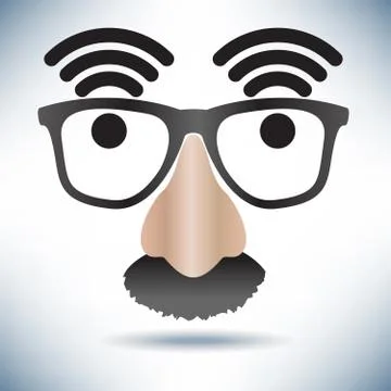 Network Hot Spot Icon Face Stock Illustration