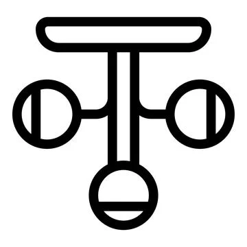 Network hub connecting devices with central server icon Illustrazione stock