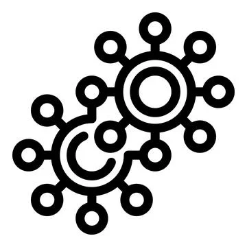 Network hub connecting nodes representing data transfer and communication イラスト素材