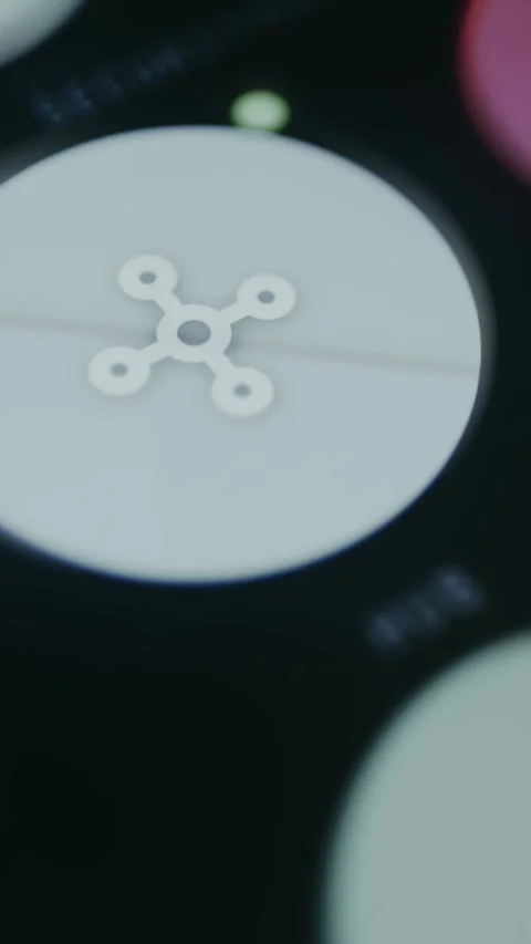 Network Hub icon with a network node symbol Stock Footage 334935593