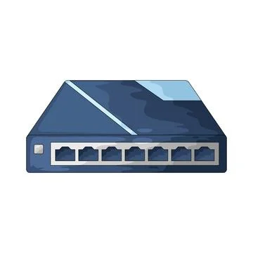 Network hub illustration 스톡 일러스트