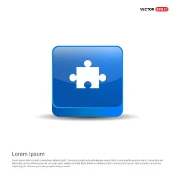 Network icon - 3d Blue Button Stock Illustration