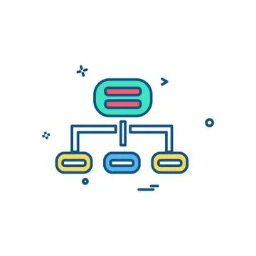 Network icon design vector Stock Illustration