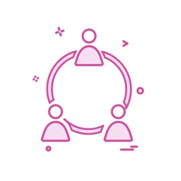 Network icon design vector Stock Illustration