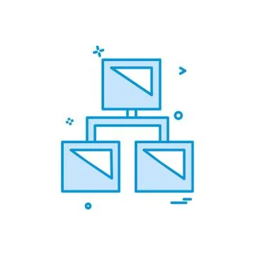 Network icon design vector Stock Illustration