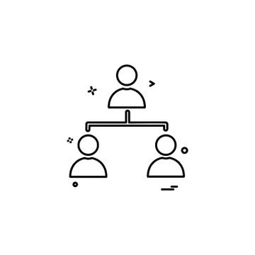 Network icon design vector Stock Illustration
