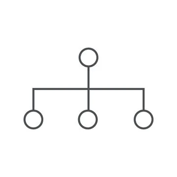 Network icon in flat style Stock Illustration