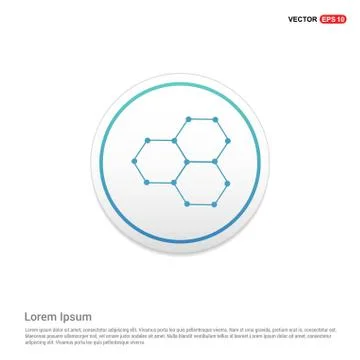 Network icon Hexa White Background icon template 스톡 일러스트