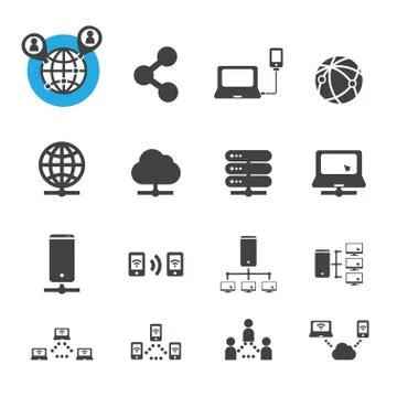 Network icon Stock Illustration