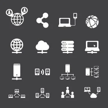 Network icon Stock Illustration
