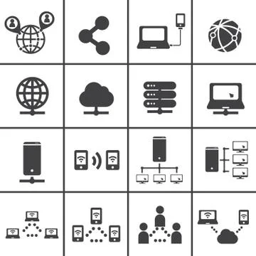 Network icon Stock Illustration