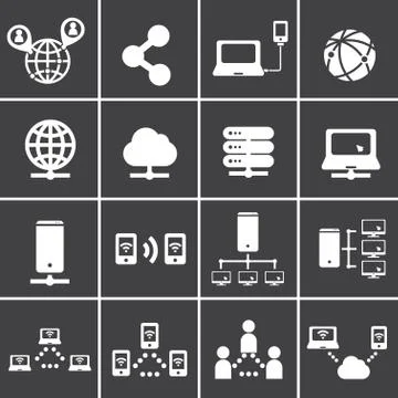 Network icon Stock Illustration