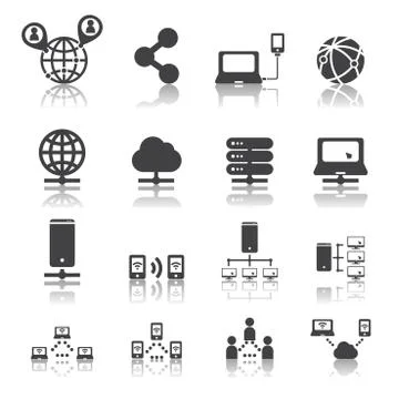 Network icon Illustrazione stock