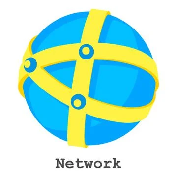 Network icon, isometric style Stock Illustration